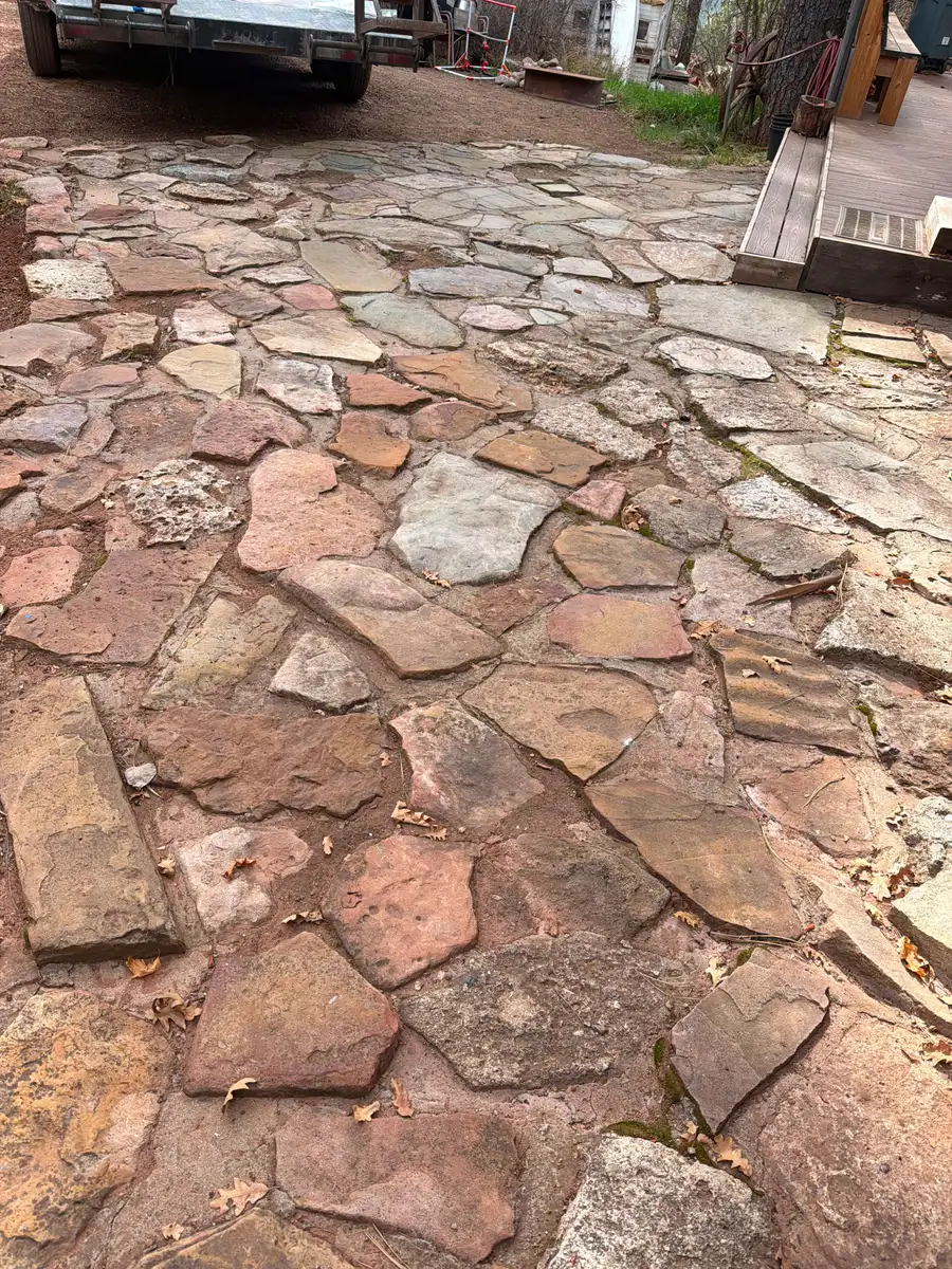 Flagstone patio installed by JH Construction, San Juan County, NM